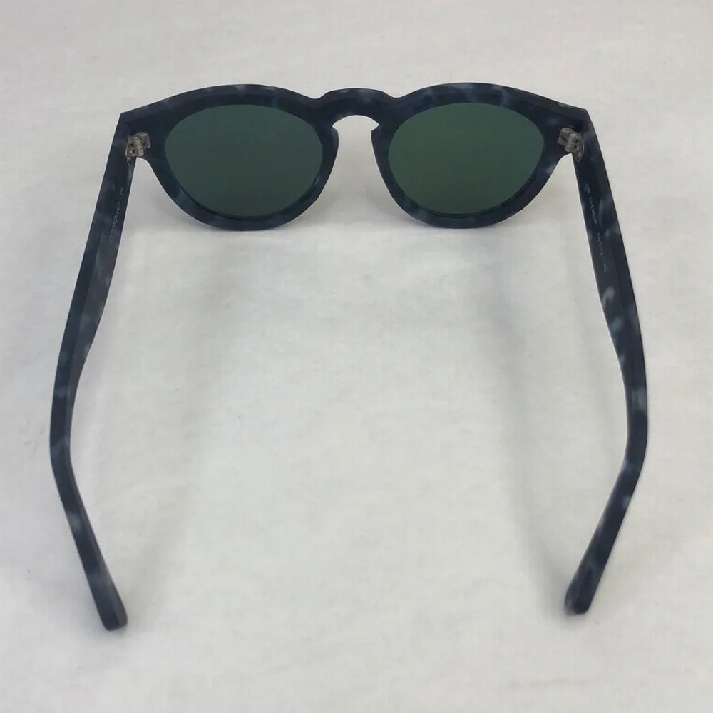 KOMONO Clement Matte Indigo Demi Sunglasses (NEW) round blue
